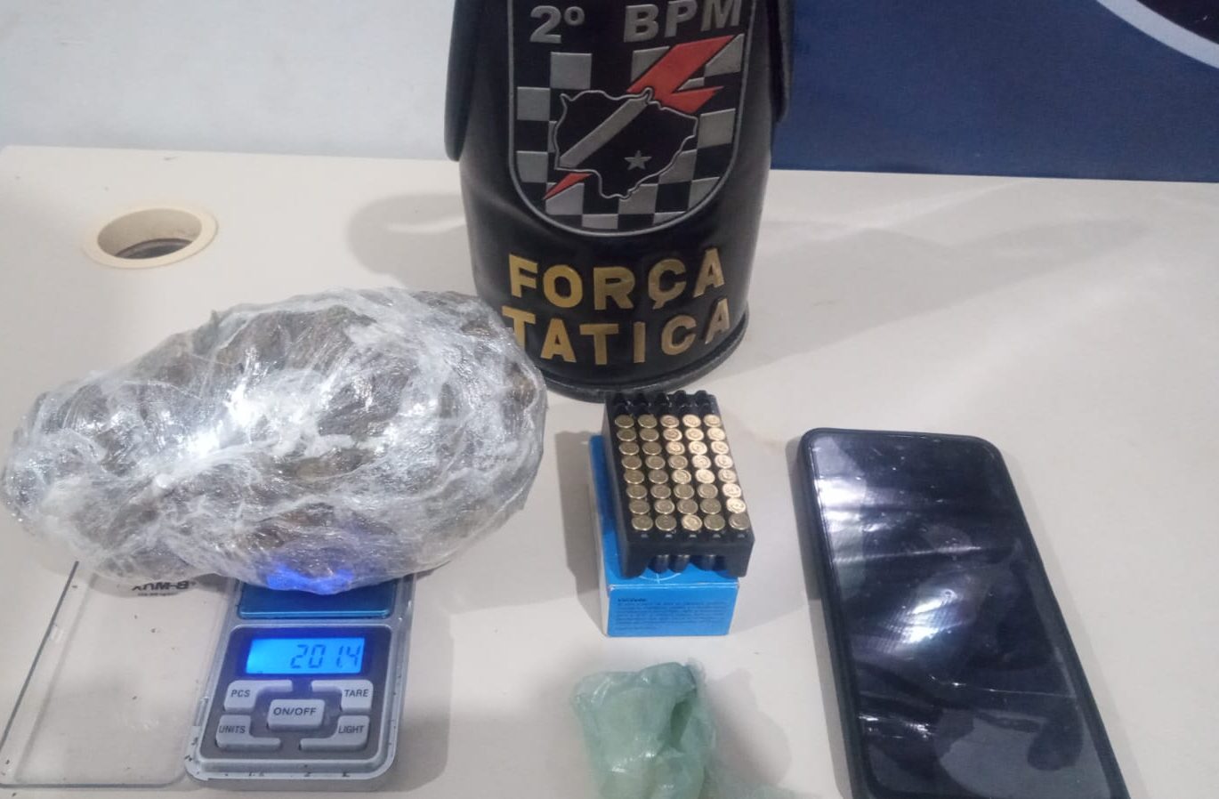 Traficante é preso com drogas e munições em Três Lagoas após patrulhamento policial