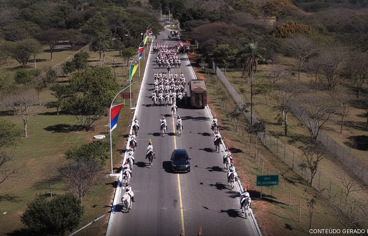 Desfile Militar reúne tropas montadas e formações em Brasília