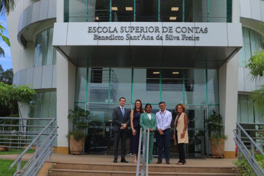 Escola Superior de Contas recebe visita da direção da Escola Judicial do TRT-23
